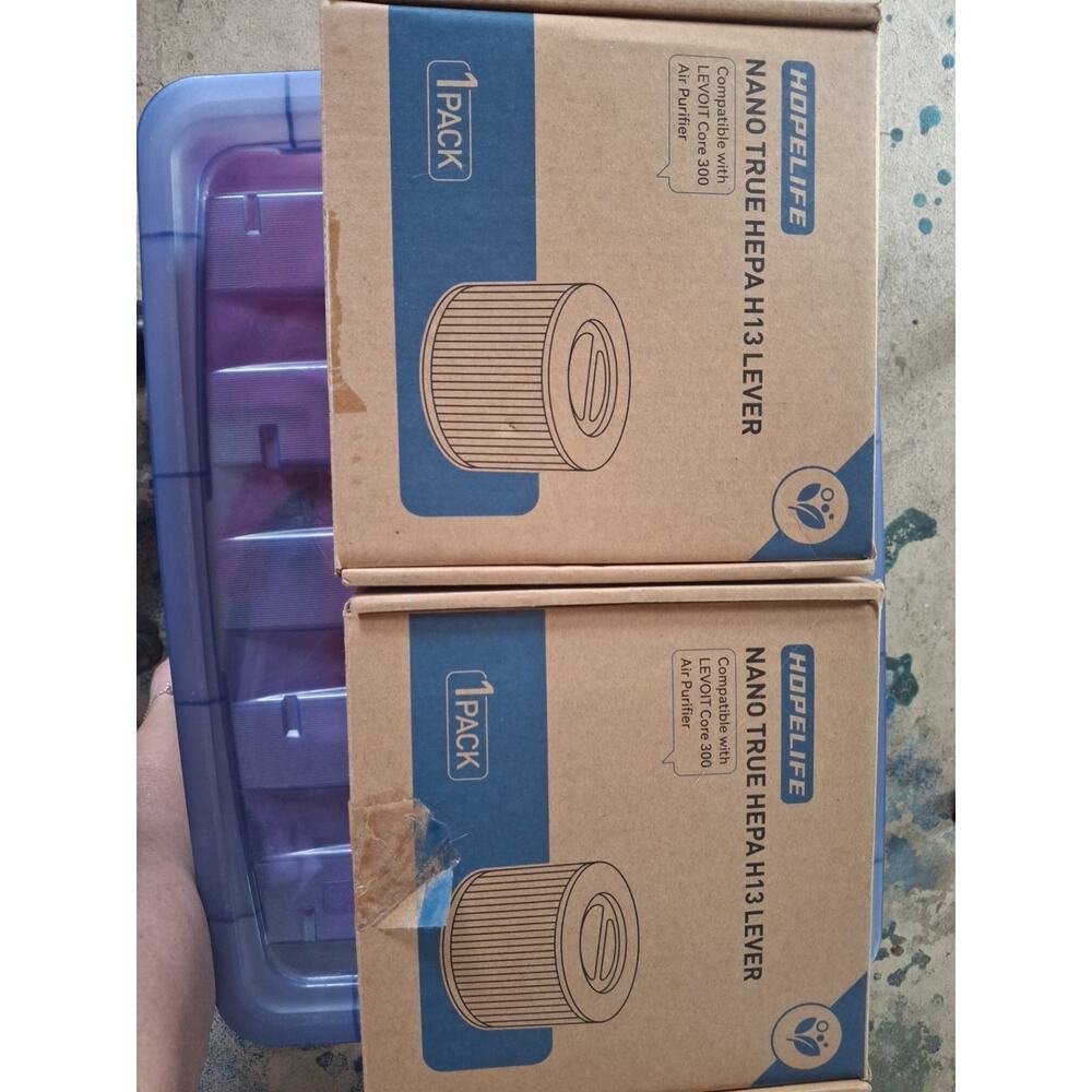 2 -Hopelife Nano True Hepa H13 Lever Filter Compatible with Levoit Core 300. New